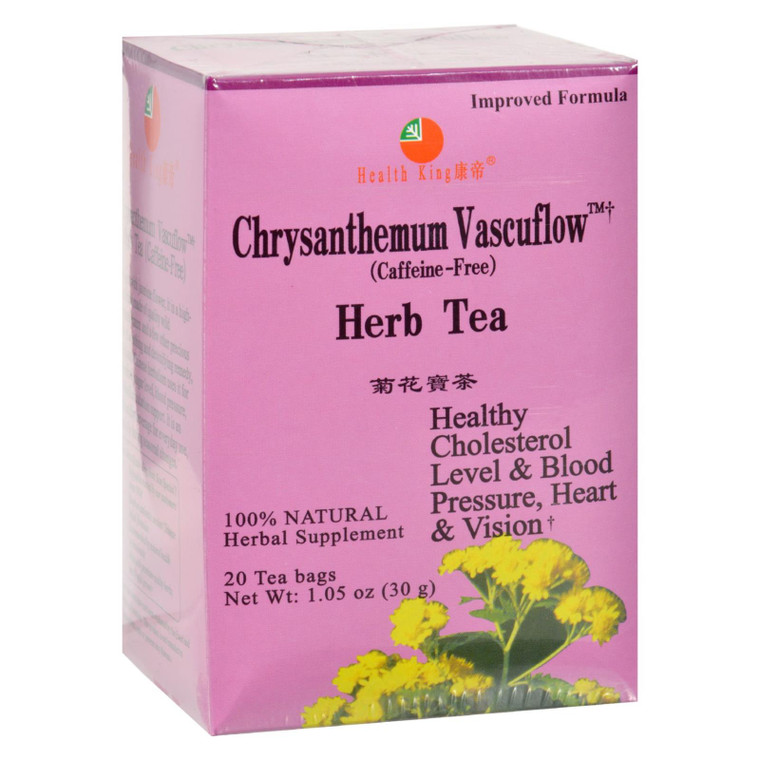 Health King Chrysanthemum Vascuflow Herb Tea - 20 Tea Bags Health King Chrysanthemum Vascuflow Herb Tea - 20 Tea Bags