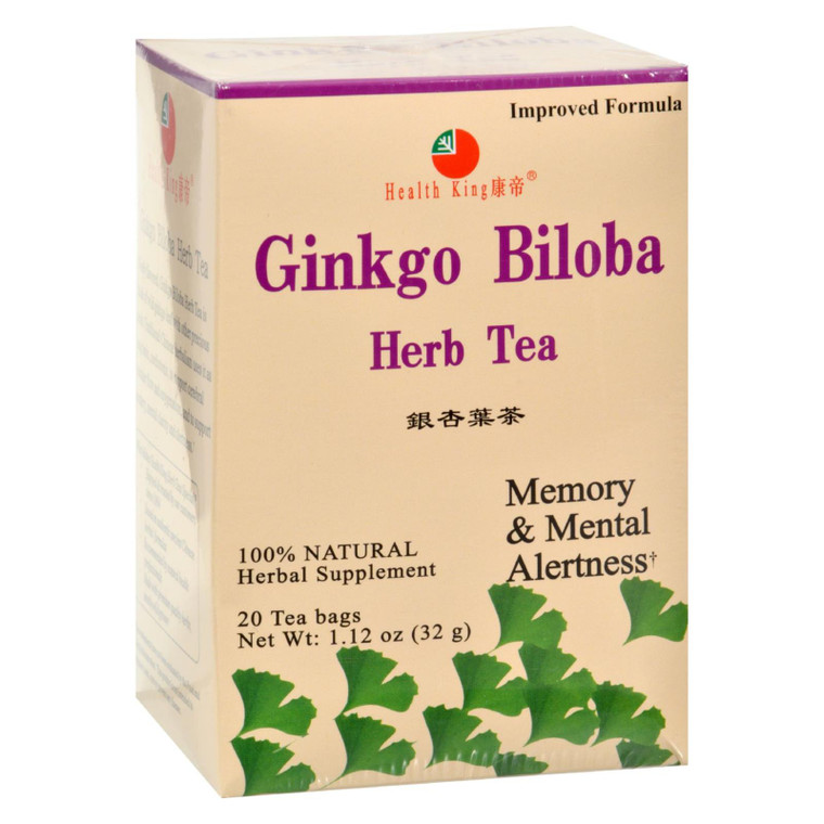 Health King Ginkgo Biloba Herb Tea - 20 Tea Bags Health King Ginkgo Biloba Herb Tea - 20 Tea Bags