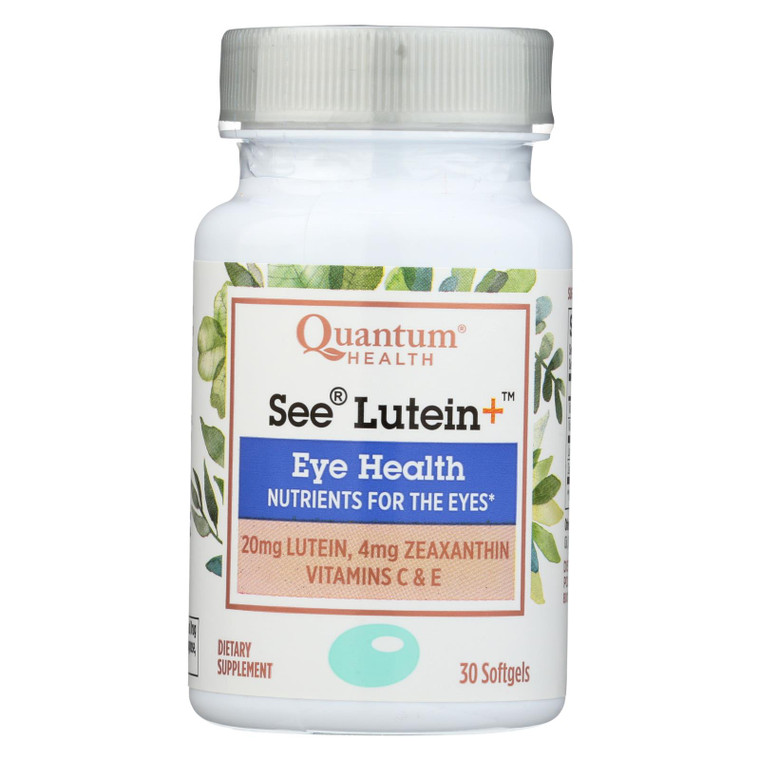 Quantum Research - See Lutein Eye Health - 1 Each - 30 Sgel Quantum Research - See Lutein Eye Health - 1 Each - 30 Sgel