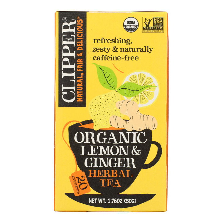 Clipper Tea - Organic Tea - Main Squeeze - Case Of 6 - 20 Bags Clipper Tea - Organic Tea - Main Squeeze - Case Of 6 - 20 Bags