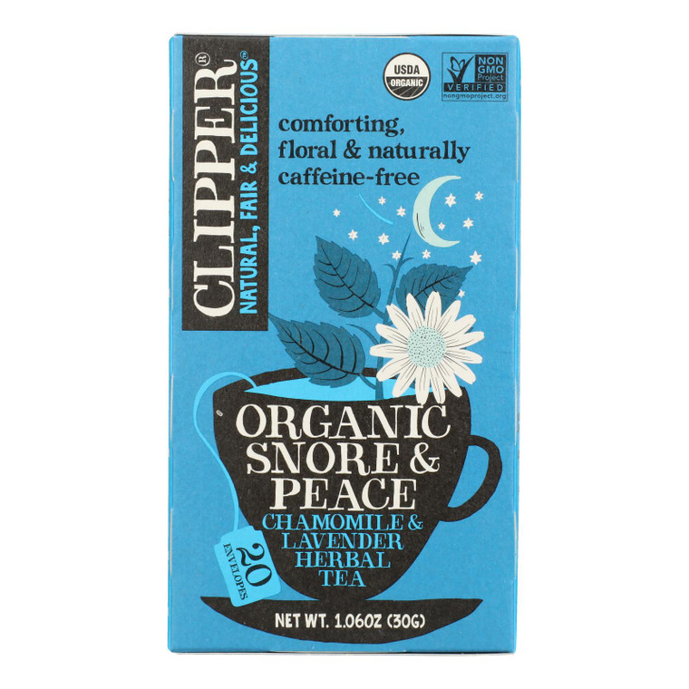 Clipper Tea - Organic Tea - Snore And Peace - Case Of 6 - 20 Bags Clipper Tea - Organic Tea - Snore And Peace - Case Of 6 - 20 Bags