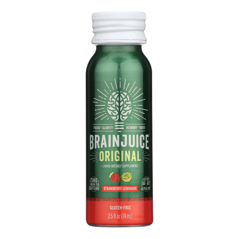 Brain Juice - Brain Juice Strawberry Lemonade - Case Of 12 - 2.5 Fl Oz Brain Juice - Brain Juice Strawberry Lemonade - Case Of 12 - 2.5 Fl Oz