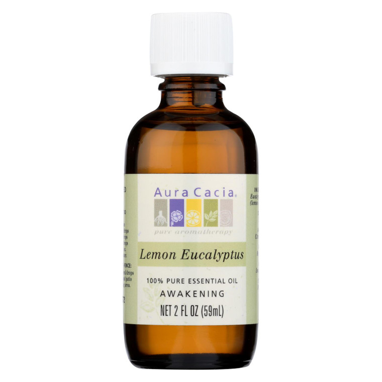 Aura Cacia - Essential Oil Lemon Eucalyptus - 2 Fl Oz Aura Cacia - Essential Oil Lemon Eucalyptus - 2 Fl Oz