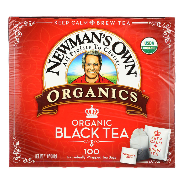 Newman's Own Organics Organic Black Tea - Case Of 5 - 100 Bags Newman's Own Organics Organic Black Tea - Case Of 5 - 100 Bags