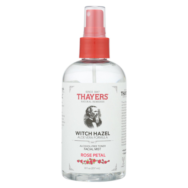 Thayers - Witch Hazel Facial Mist - Rose Petal - 8 Fz Thayers - Witch Hazel Facial Mist - Rose Petal - 8 Fz