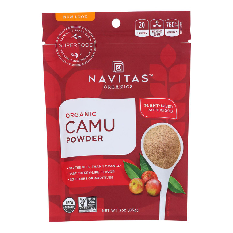 Navitas Naturals Camu Powder - Organic - Raw - 3 Oz - Case Of 6 Navitas Naturals Camu Powder - Organic - Raw - 3 Oz - Case Of 6