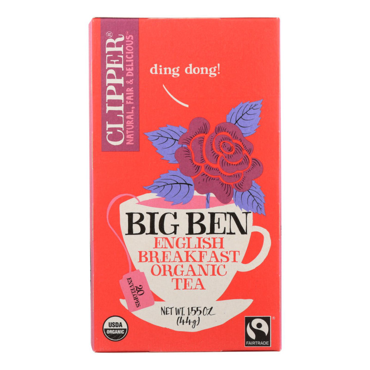 Clipper Tea - Organic Tea - Big Ben - Case Of 6 - 20 Bags Clipper Tea - Organic Tea - Big Ben - Case Of 6 - 20 Bags