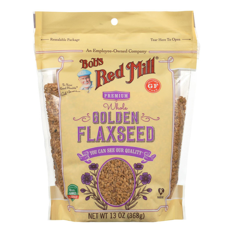 Bob's Red Mill - Flaxseeds Golden Gluten Free - Case Of 4-13 Oz Bob's Red Mill - Flaxseeds Golden Gluten Free - Case Of 4-13 Oz