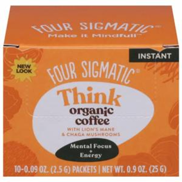 Four Sigmatic - Mushroom Coffee - Lion's Mane And Chaga - 10 Count Four Sigmatic - Mushroom Coffee - Lion's Mane And Chaga - 10 Count