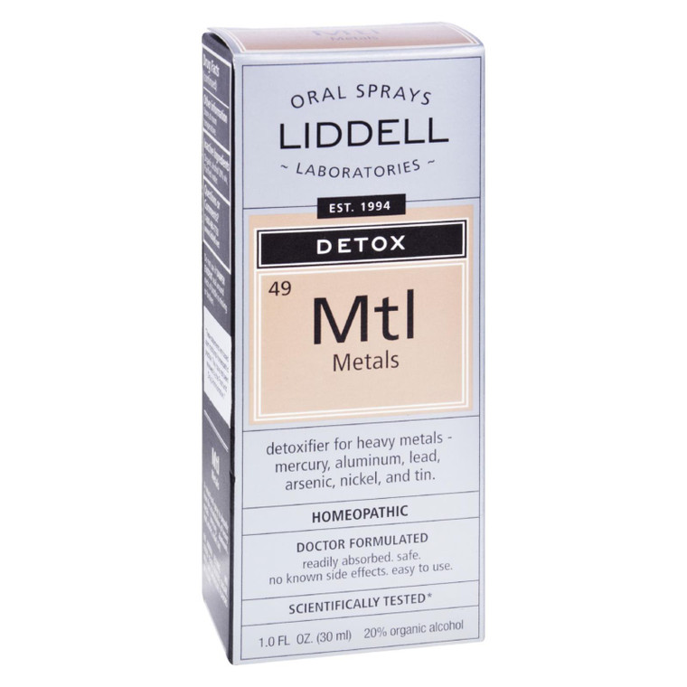 Liddell Homeopathic Anti-tox Metals Spray - 1 Fl Oz Liddell Homeopathic Anti-tox Metals Spray - 1 Fl Oz
