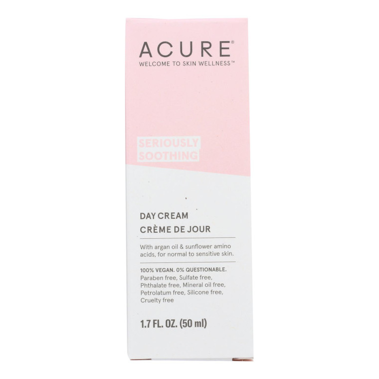 Acure Sensitive Facial Cream - Argan Oil And Sunflower Amino Acids - 1.75 Fl Oz. Acure Sensitive Facial Cream - Argan Oil And Sunflower Amino Acids - 1.75 Fl Oz.