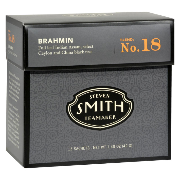 Smith Teamaker Black Tea - Brahmin - Case Of 6 - 15 Bags Smith Teamaker Black Tea - Brahmin - Case Of 6 - 15 Bags