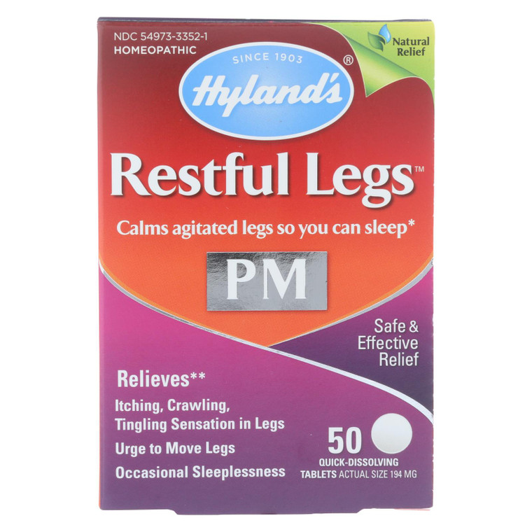 Hylands Homeopathic - Restful Legs Pm - 50 Tab Hylands Homeopathic - Restful Legs Pm - 50 Tab