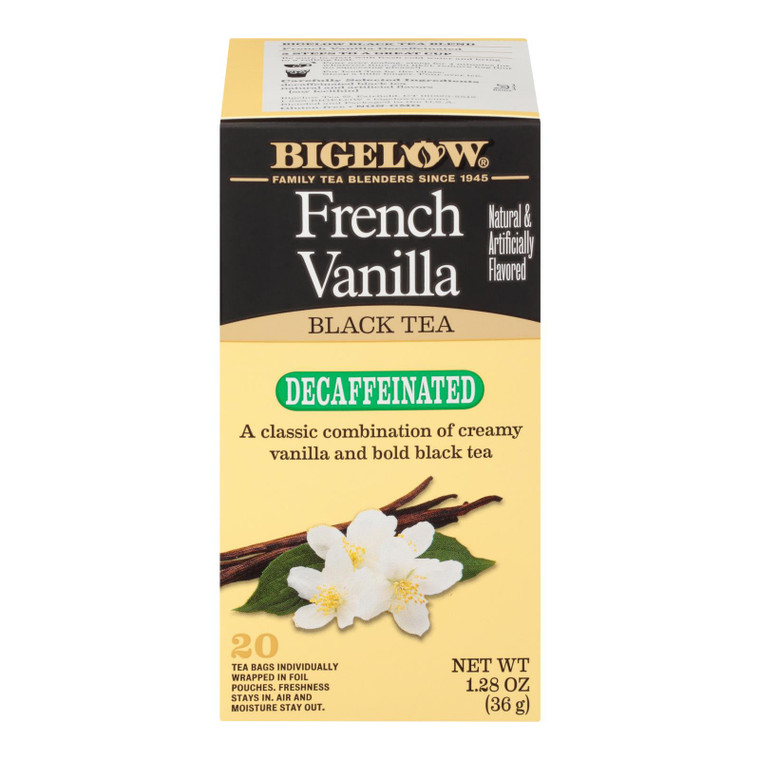 Bigelow Tea Tea - Decaf - French Vanilla - Case Of 6 - 20 Bag Bigelow Tea Tea - Decaf - French Vanilla - Case Of 6 - 20 Bag