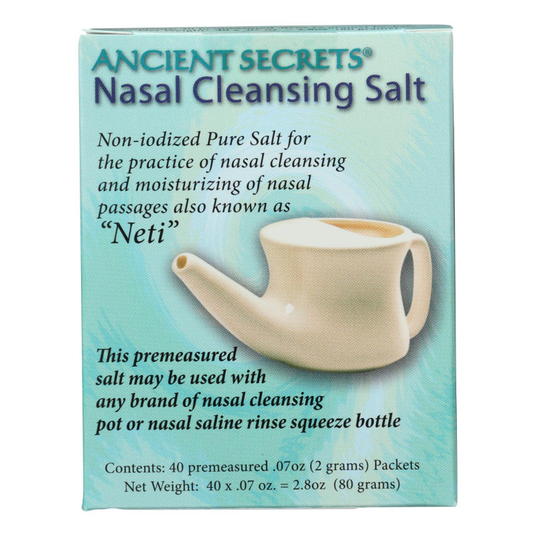 Ancient Secrets Nasal Cleansing Salt Packets - 40 Packets Ancient Secrets Nasal Cleansing Salt Packets - 40 Packets