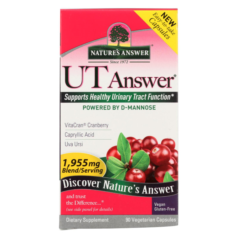 Nature's Answer Ut Answer Dietary Supplement  - 1 Each - 90 Vcap Nature's Answer Ut Answer Dietary Supplement  - 1 Each - 90 Vcap