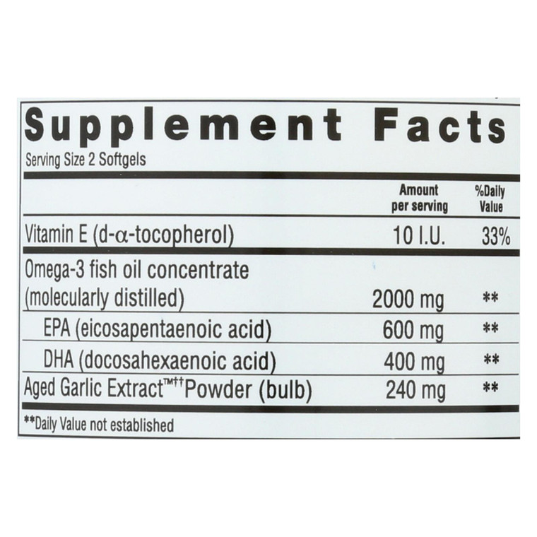 Kyolic - Aged Garlic Extract Epa Cardiovascular - 90 Softgels Kyolic - Aged Garlic Extract Epa Cardiovascular - 90 Softgels