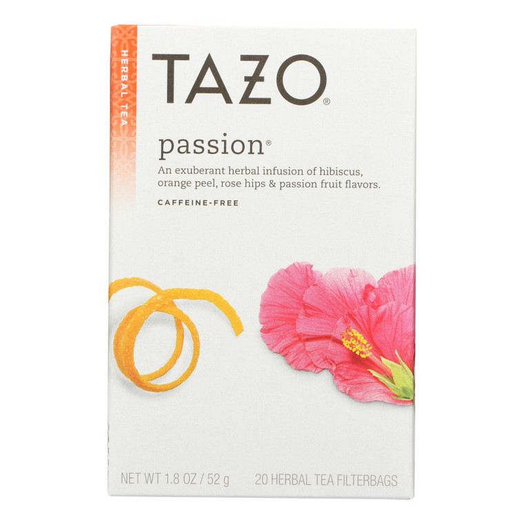 Tazo Tea Herbal Tea - Passion - Case Of 6 - 20 Bag Tazo Tea Herbal Tea - Passion - Case Of 6 - 20 Bag