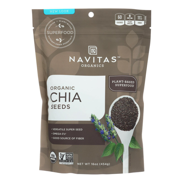 Navitas Naturals Chia Seeds - Organic - Raw - 16 Oz - Case Of 6 Navitas Naturals Chia Seeds - Organic - Raw - 16 Oz - Case Of 6