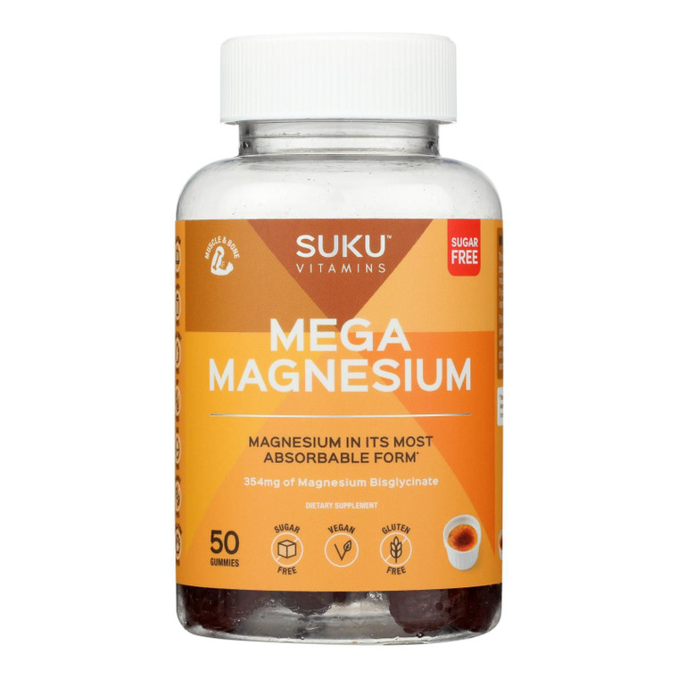 Suku Vitamins - Gummy Mega Magnesium Grape Blackberry - 1 Each-50 Count - J C Herbal Products