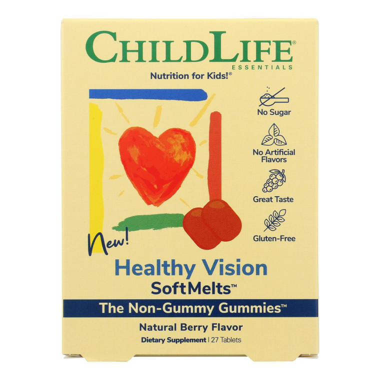 Childlife Essentials - Healthy Vision Soft Melts - 1 Each-27 Tab - J C Herbal Products
