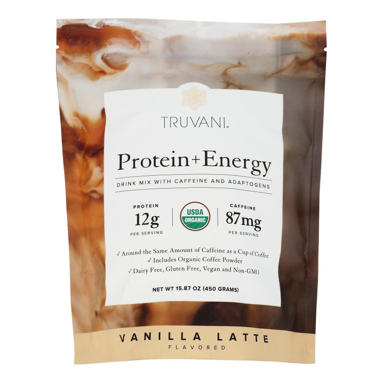 Truvani - Drink Mx Energy Vanilla Lat - 1 Each-15.87 Oz - J C Herbal Products