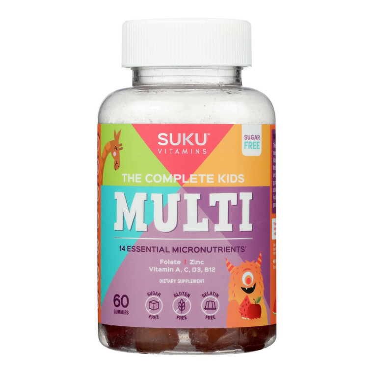 Suku Vitamins - Gummy Complete Kids Multi - 1 Each -60 Count - J C Herbal Products