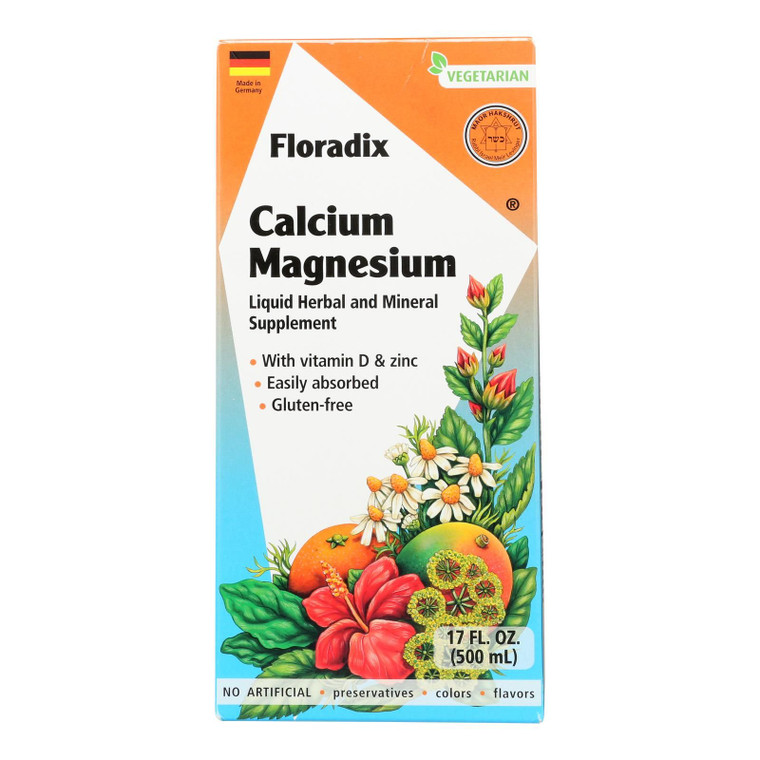 Floradix - Calcium Magnesium Liquid - 1 Each 1-17 Fz - J C Herbal Products