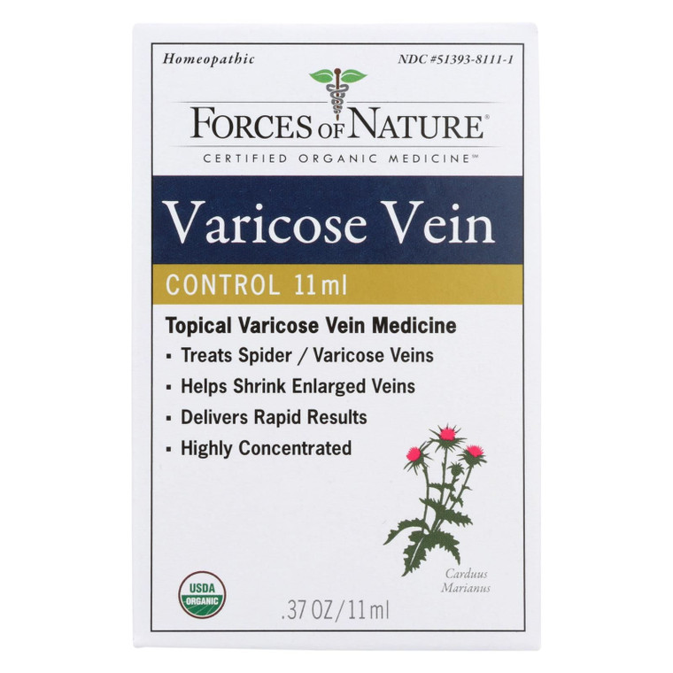 Forces Of Nature - Varicose Vein Control - 1 Each - 11 Ml - J C Herbal Products