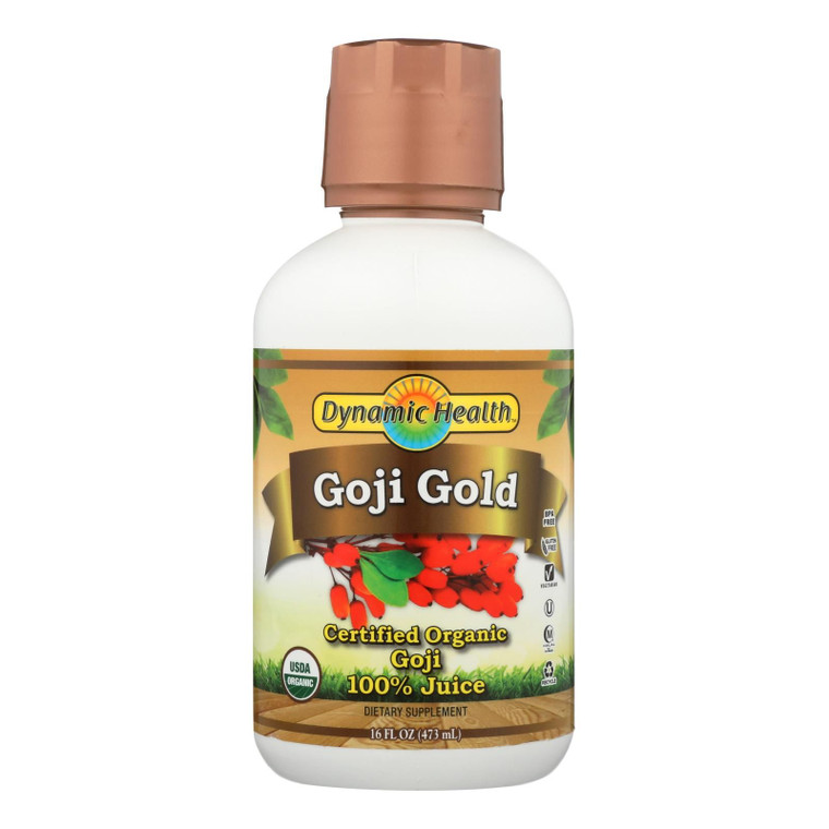 Dynamic Health Organic Certified Goji Berry Gold Juice - 16 Fl Oz - J C Herbal Products