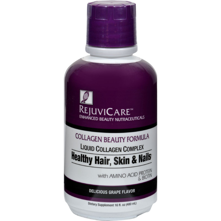 Rejuvicare Liquid Collagen Formula - Grape - 16 Fl Oz. Rejuvicare Liquid Collagen Formula - Grape - 16 Fl Oz.