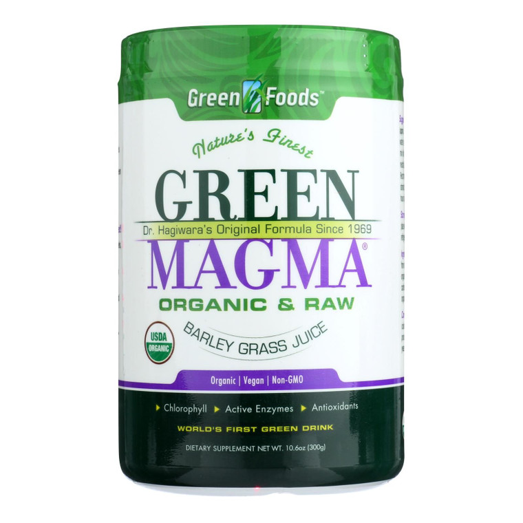 Green Foods Dr Hagiwara Green Magma Barley Grass Juice Powder - 10.6 Oz - J C Herbal Products