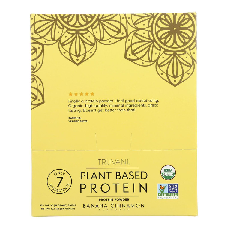 Truvani - Protein Powder Ban Cinnamon - 1 Each-10/1.09z - J C Herbal Products