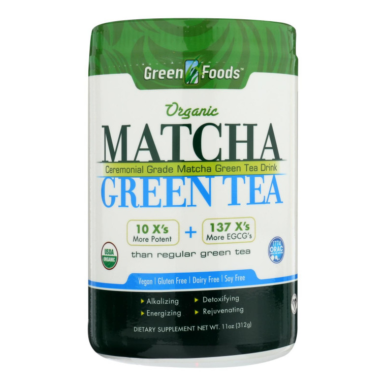 Green Foods Organic Matcha Green Tea - 11 Oz - J C Herbal Products
