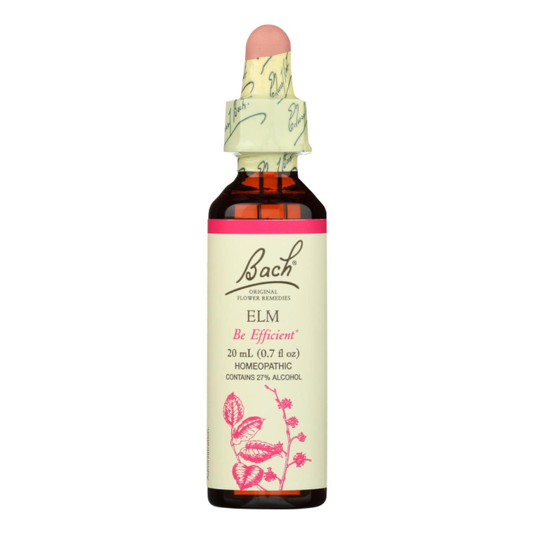 Bach Flower Remedies Essence Elm - 0.7 Fl Oz - J C Herbal Products