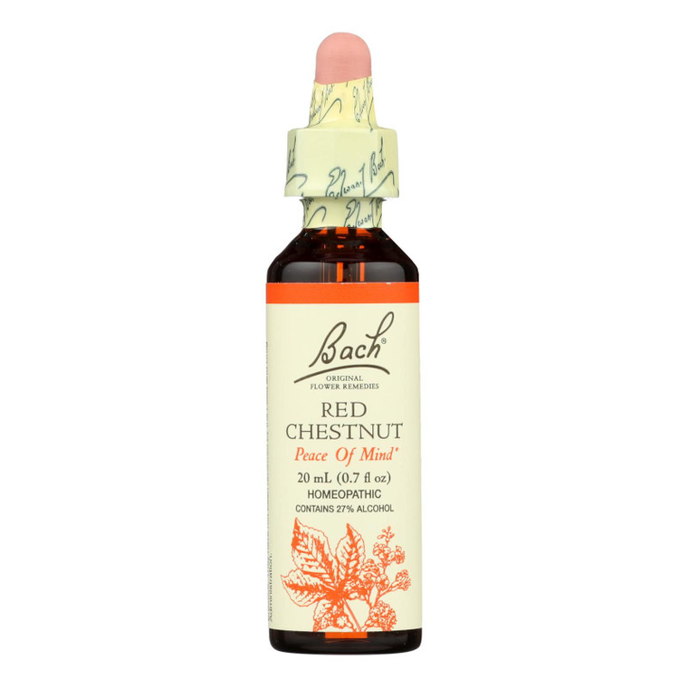 Bach Flower Remedies Essence Red Chestnut - 0.7 Fl Oz - J C Herbal Products