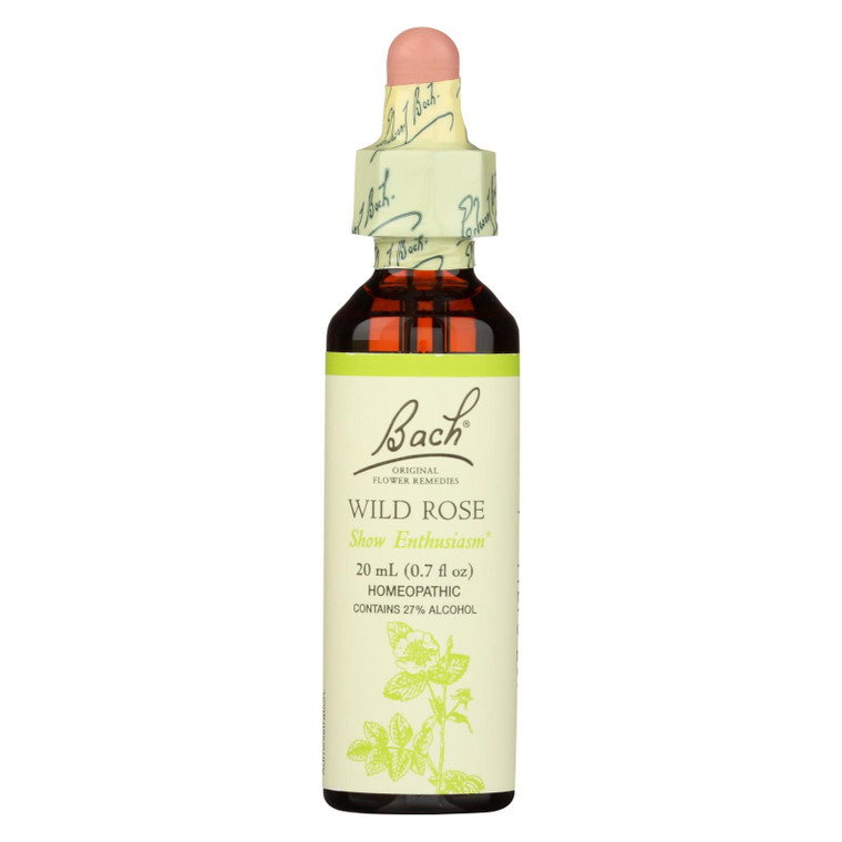 Bach Flower Remedies Essence Wild Rose - 0.7 Fl Oz - J C Herbal Products