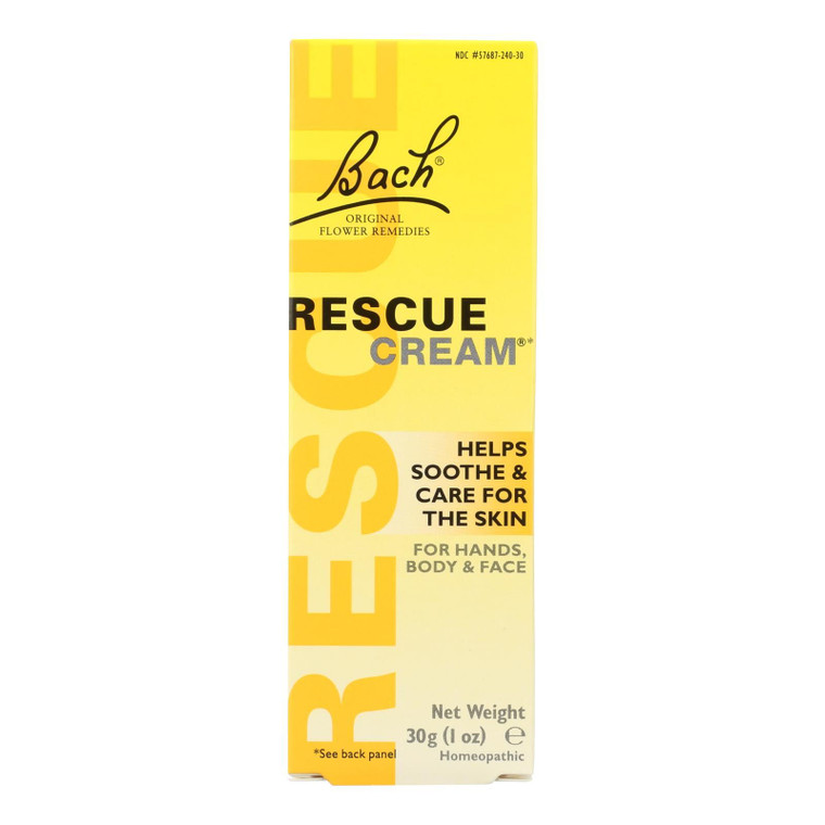 Bach Flower Remedies Rescue Cream - 1 Fl Oz - J C Herbal Products