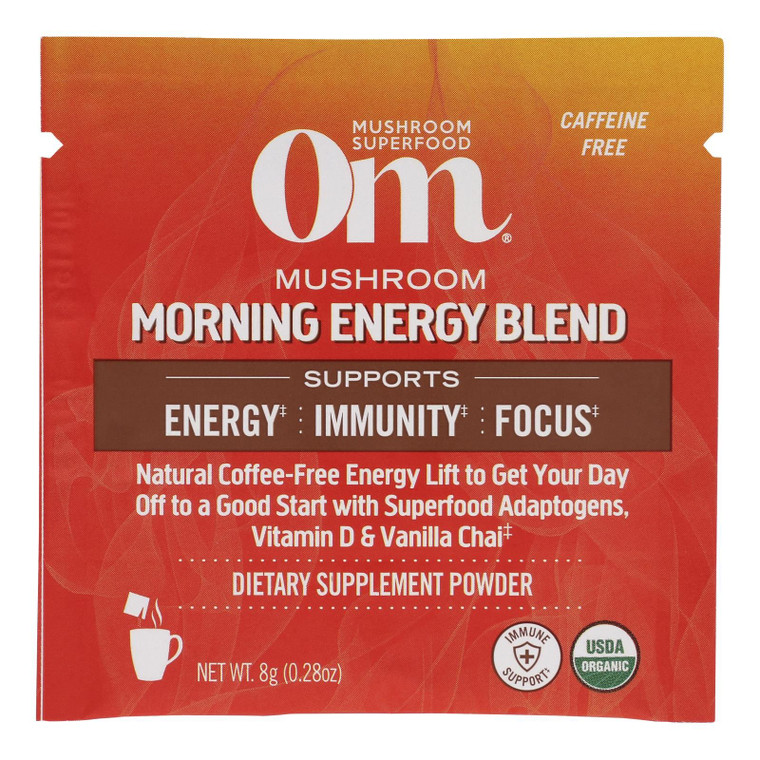 Om - Mush Morn Energy Blend - Case Of 10-.28 Oz - J C Herbal Products