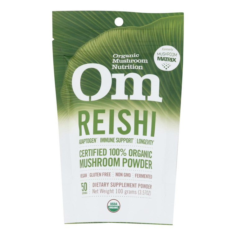 Om - Reishi Organic Powder 100grm - 1 Each - 3.5 Oz - J C Herbal Products