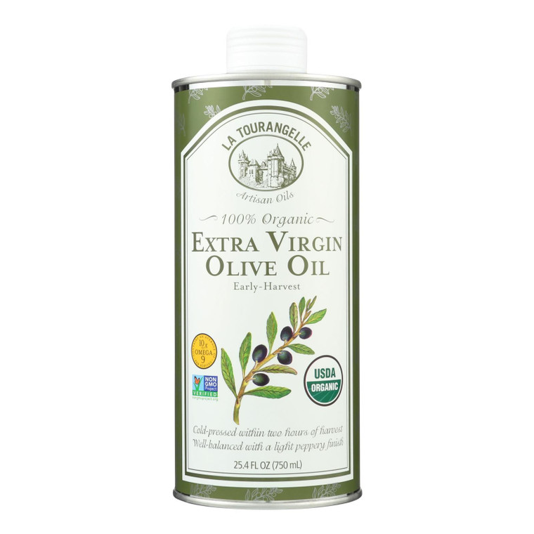 La Tourangelle Organic Extra Virgin Olive Oil - Case Of 6 - 25.4 Fl Oz. - J C Herbal Products