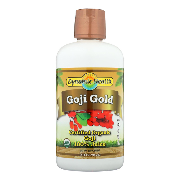 Dynamic Health Organic Certified Goji Berry Gold Juice - 32 Fl Oz - J C Herbal Products