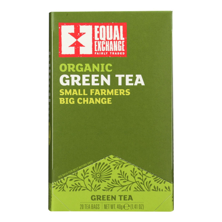 Equal Exchange Organic Green Tea - Green Tea - Case Of 6 - 20 Bags - J C Herbal Products