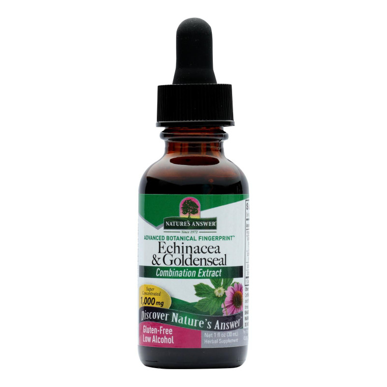Nature's Answer - Echinacea And Goldenseal - 1 Oz - J C Herbal Products