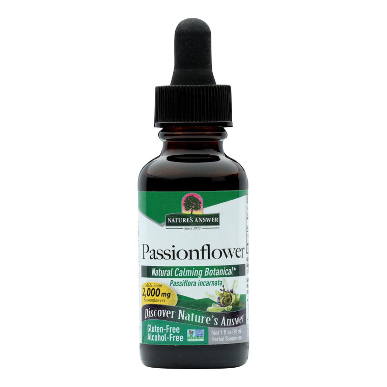 Nature's Answer - Passionflower Herb Alcohol Free - 1 Fl Oz - J C Herbal Products