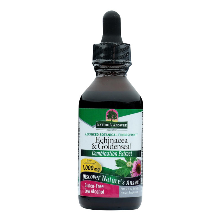 Nature's Answer - Echinacea And Goldenseal - 2 Fl Oz - J C Herbal Products