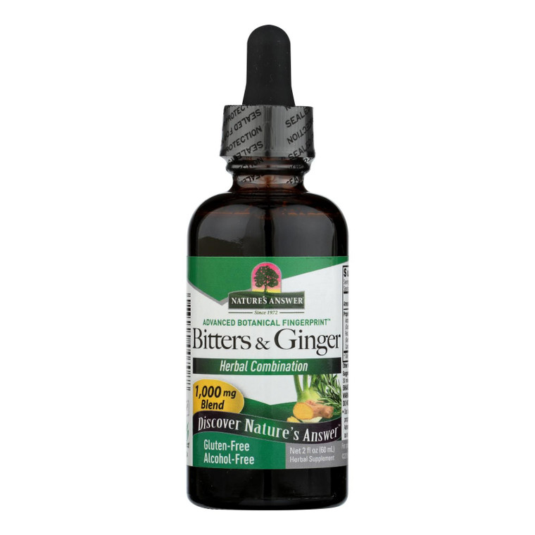 Nature's Answer - Bitters With Ginger Alcohol Free - 2 Fl Oz - J C Herbal Products