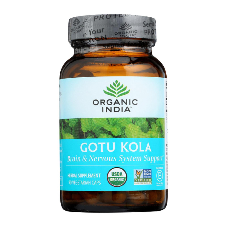 Organic India Tulsi Wellness Supplements, Gotu Kola - 1 Each - 90 Vcap - J C Herbal Products