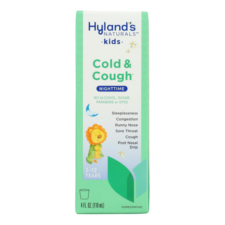 Hyland's - 4kids Night Cold 'n Cough - Case Of 3-4 Fluid Ounces - J C Herbal Products