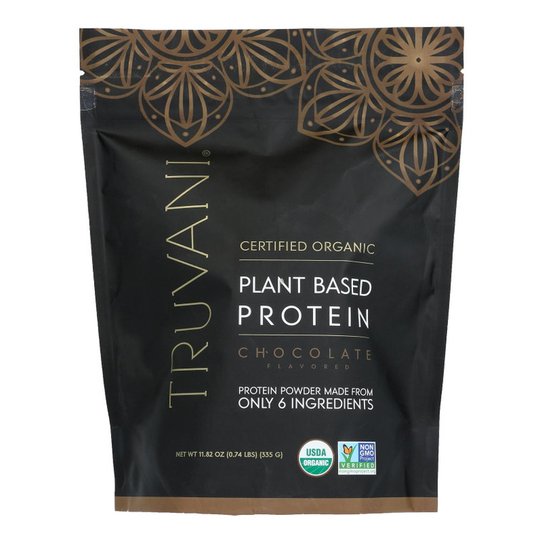 Truvani - Protein Powder Chocolate - 1 Each-11.82 Oz - J C Herbal Products